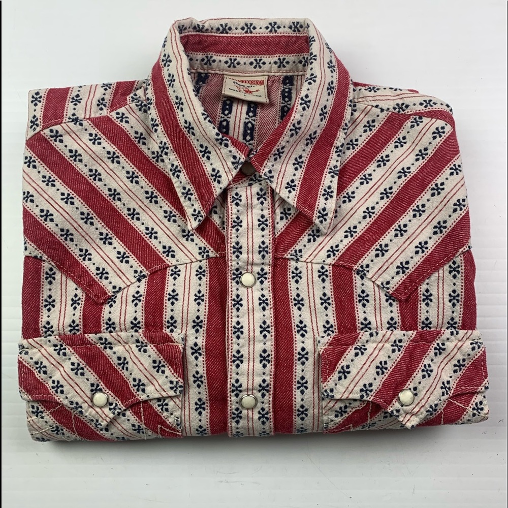 TRUE RELIGION Mens Pearl Snap Western Shirt Size: L